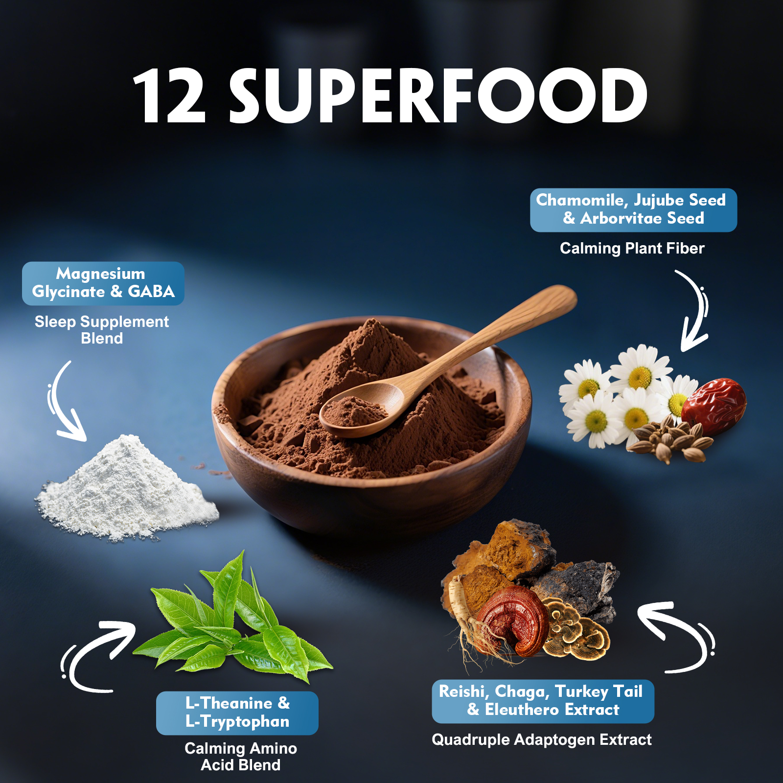 Mushroom Hot Cocoa with Magnesium for Sleep - Image 4