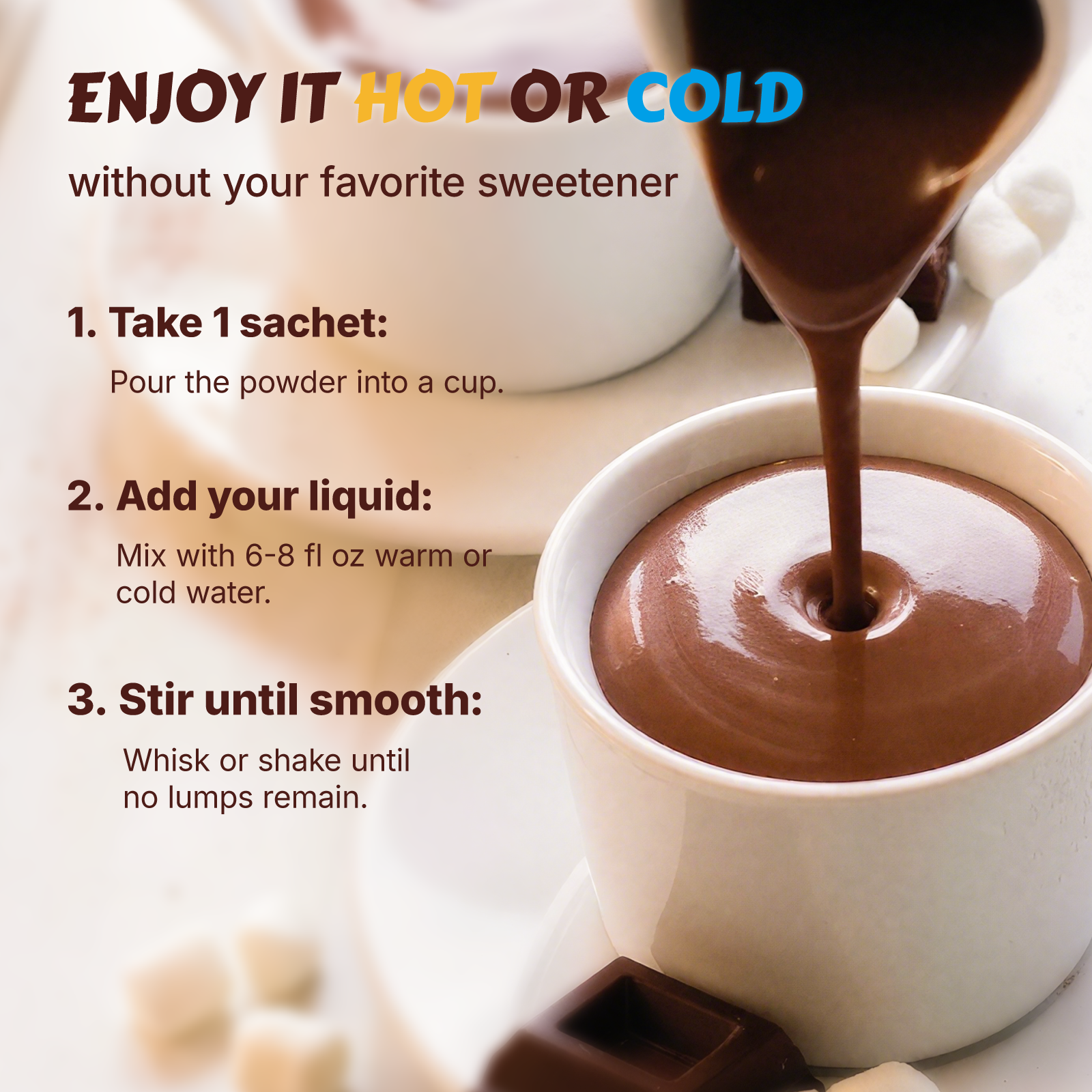 Moringa Hot Cocoa Mix, 10 Sachets - Image 6